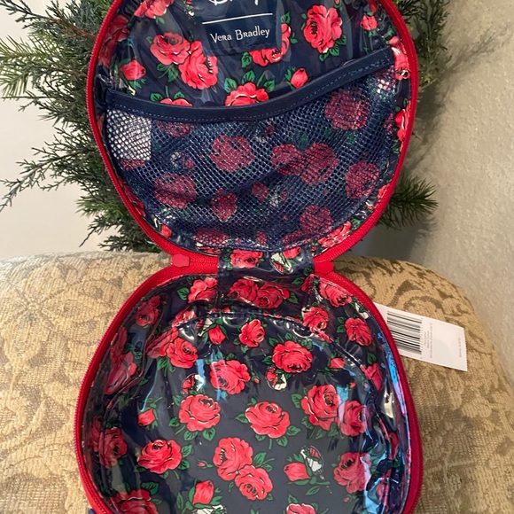NWT Vera Bradley Disney  Limited Edition Beauty and The Beast Rose Cosmetic Bag - Picture 6 of 12